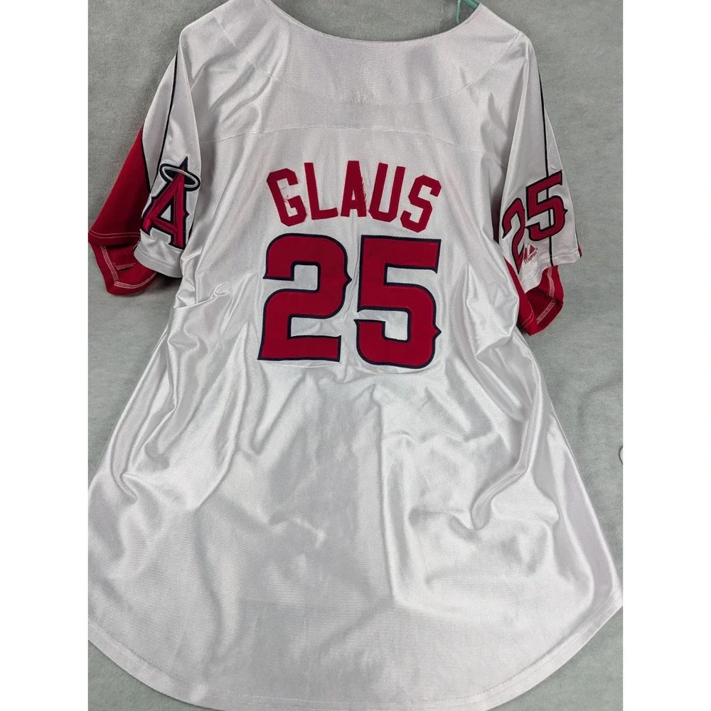 Anaheim Angels Vintage Troy Glaus #25 Baseball Majestic Jersey Size 2xl -3xl